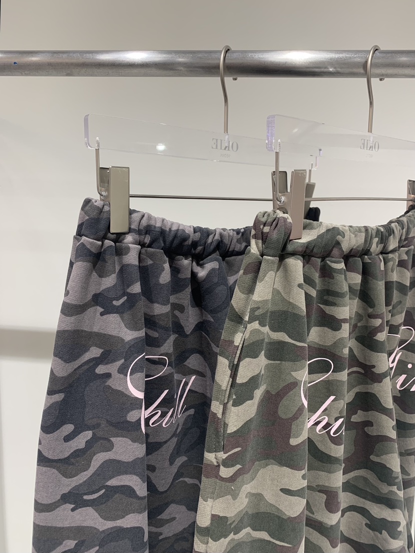 OKIE東大門直郵女裝新款休閑熱賣職業26春夏人氣休閑褲迷彩OKIE休閑褲