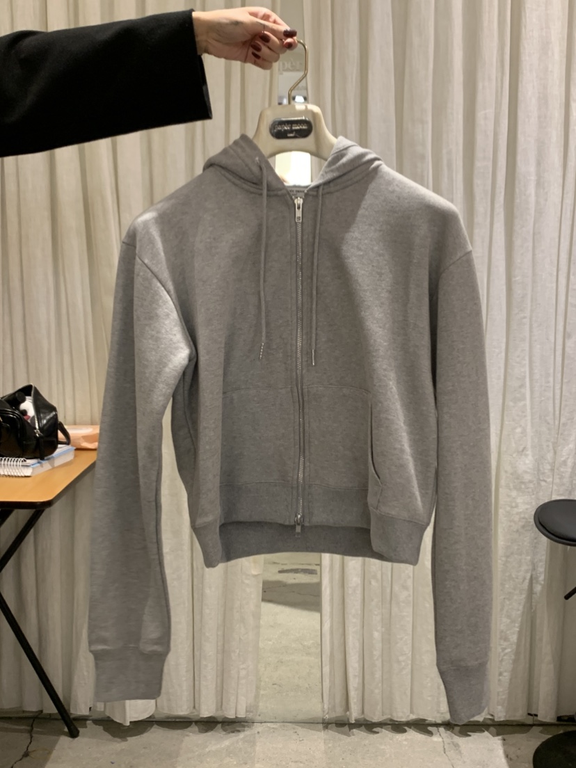 PAPERMOON東大門代購女裝新款人氣真品夾克連帽衫拉鏈修身paper moon夾克圖色3