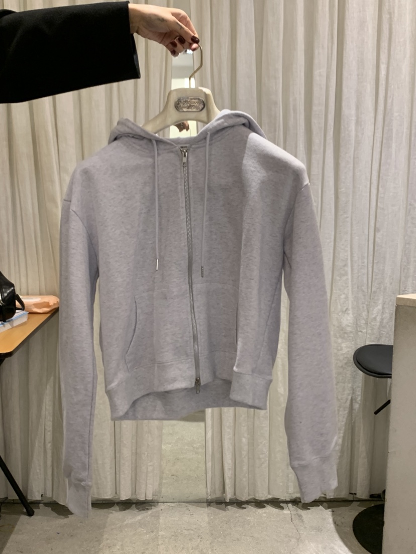 PAPERMOON東大門代購女裝新款人氣真品夾克連帽衫拉鏈修身paper moon夾克圖色4