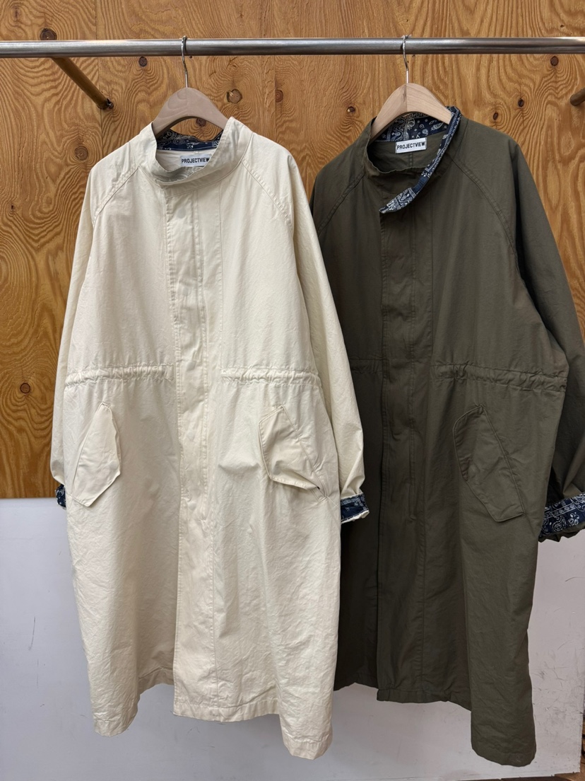 PROJECTVIEW韓國直郵女士新款26春夏休閑職業長款風衣棉質PROJECTVIEW長款風衣