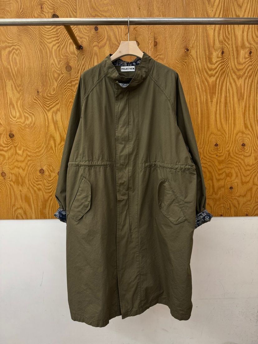 PROJECTVIEW韓國直郵女士新款26春夏休閑職業長款風衣棉質PROJECTVIEW長款風衣圖色1