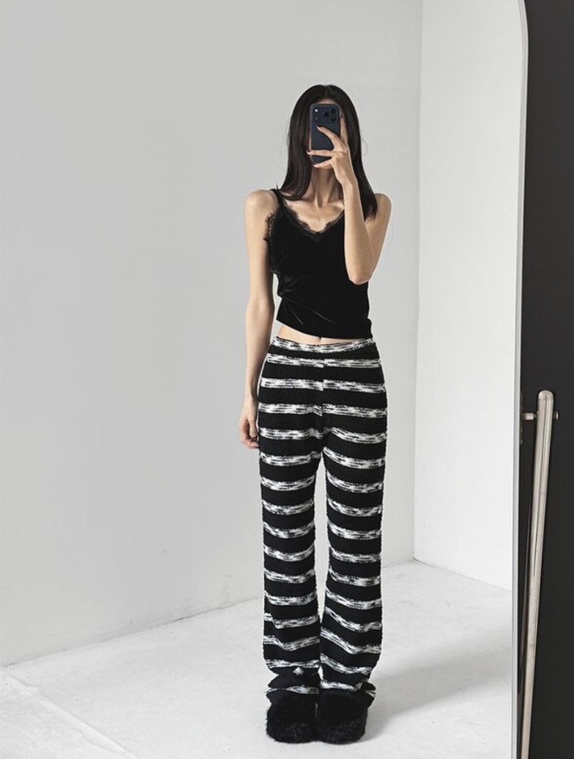 OKIE東大門代購女裝新品推薦26春夏時尚職業吊帶背心絲絨OKIE吊帶/背心