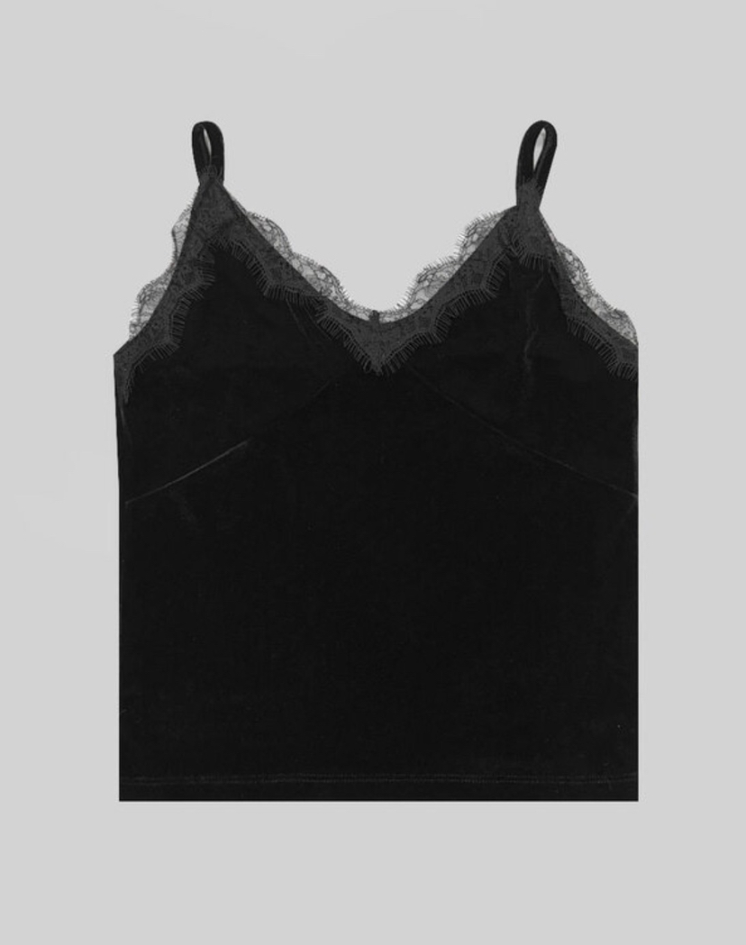 OKIE東大門代購女裝新品推薦26春夏時尚職業吊帶背心絲絨OKIE吊帶/背心圖色2