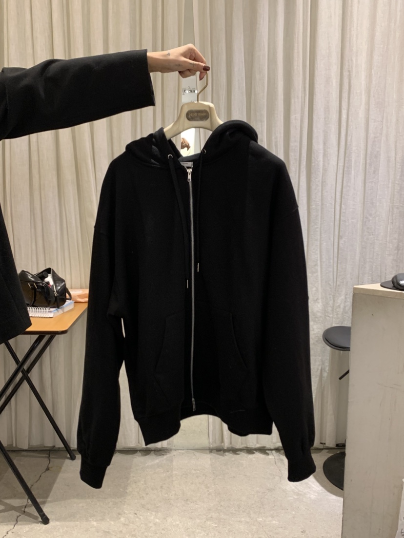 PAPERMOON東大門直郵女裝新品推薦真品熱賣夾克連帽衫拉鏈paper moon夾克圖色1