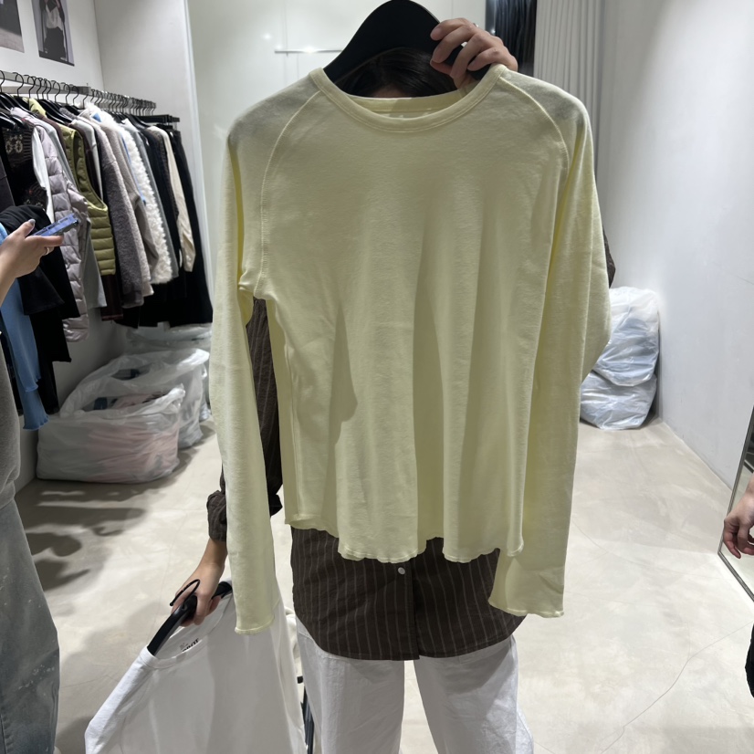 BROT韓國直郵女士新品熱賣時尚人氣真品職業推薦休閑長袖T恤BROT長袖T恤圖色6