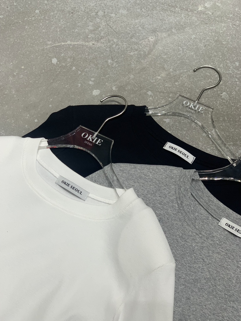 OKIE韓國代購女裝新品休閑人氣真品推薦職業熱賣26春夏長袖T恤OKIE長袖T恤