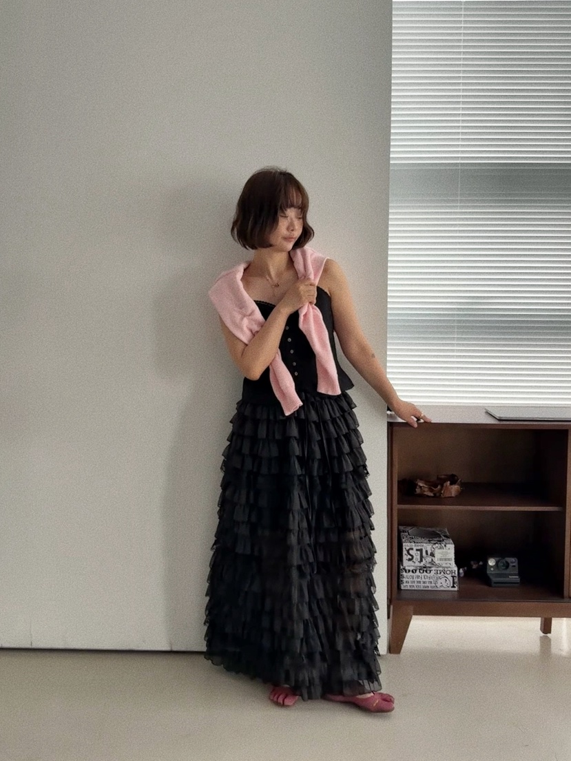 OLI SEOUL東大門實拍女裝新品時尚推薦熱賣人氣真品長裙OLI SEOUL長裙