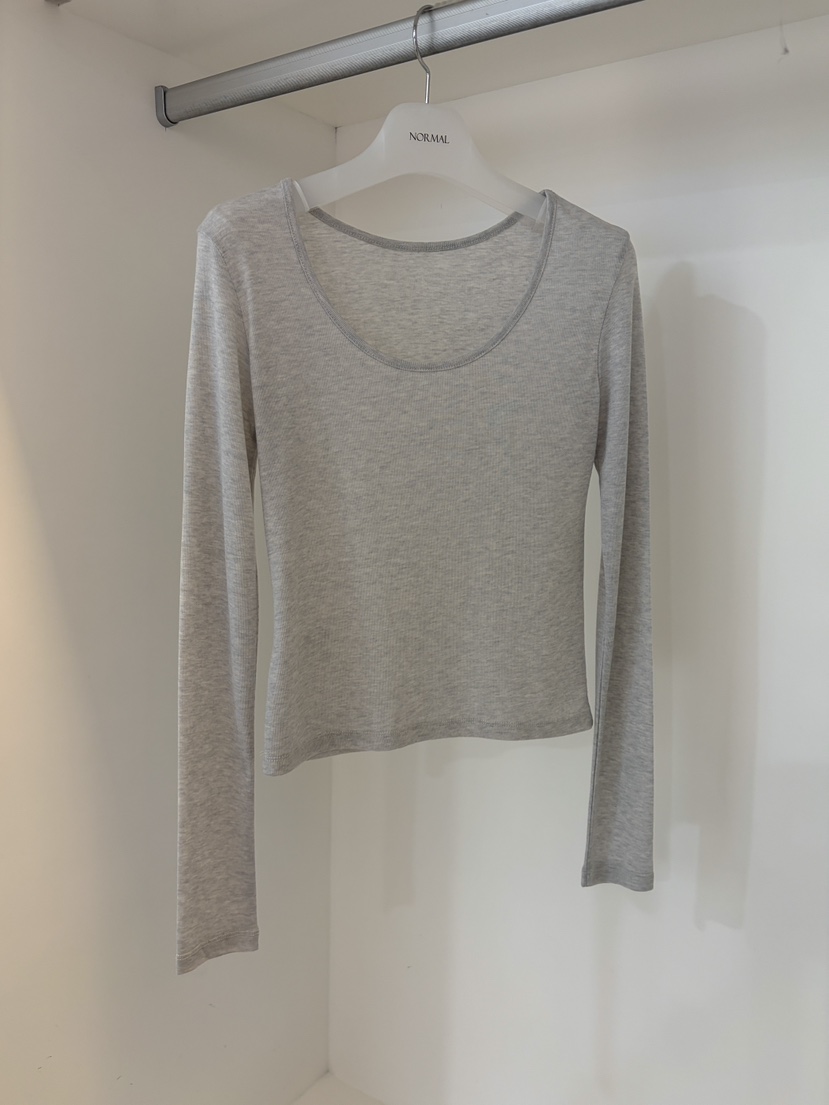 NORMAL韓國代購女士新款真品時尚推薦職業26春夏長袖T恤圓領NORMAL長袖T恤圖色3