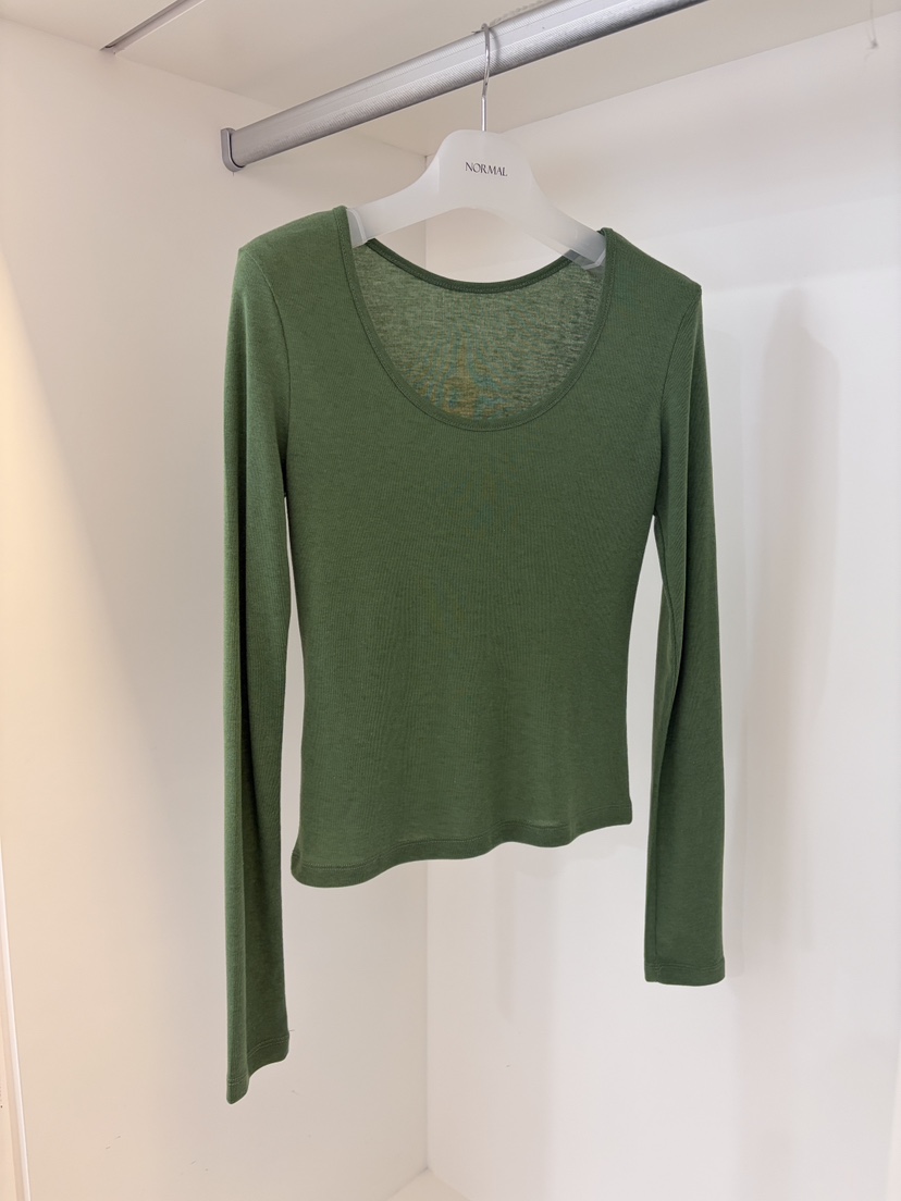 NORMAL韓國代購女士新款真品時尚推薦職業26春夏長袖T恤圓領NORMAL長袖T恤圖色4