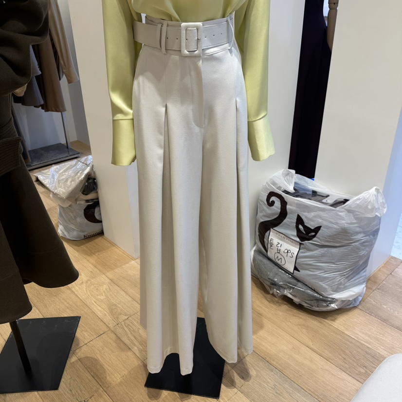 VAN NZILL韓國代購女士新款熱賣職業休閑26春夏休閑褲含腰帶VAN NZILL休閑褲圖色1