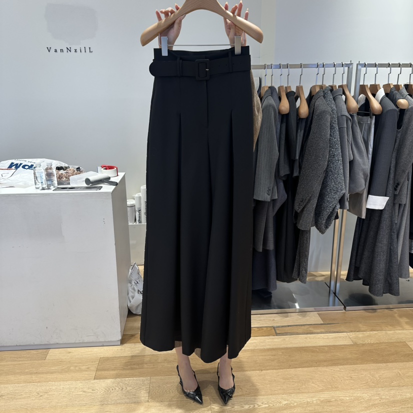 VAN NZILL韓國代購女士新款熱賣職業休閑26春夏休閑褲含腰帶VAN NZILL休閑褲圖色2