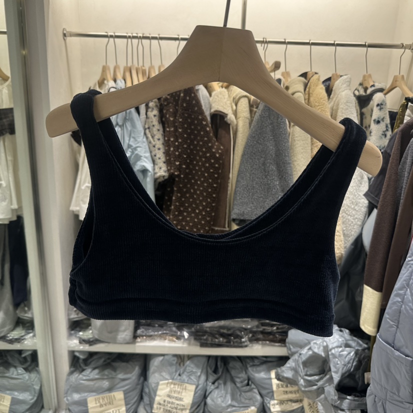 BERTHA東大門直郵女裝新款26春夏熱賣人氣吊帶背心天鵝絨BERTHA吊帶/背心