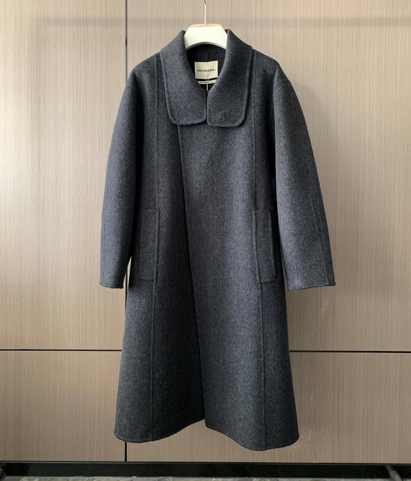 SIGNIGT東大門直郵女士新品時尚推薦人氣中長款大衣含腰帶SIGNIGT中長款大衣圖色1