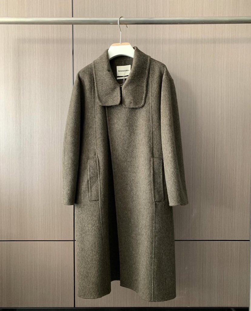 SIGNIGT東大門直郵女士新品時尚推薦人氣中長款大衣含腰帶SIGNIGT中長款大衣圖色2