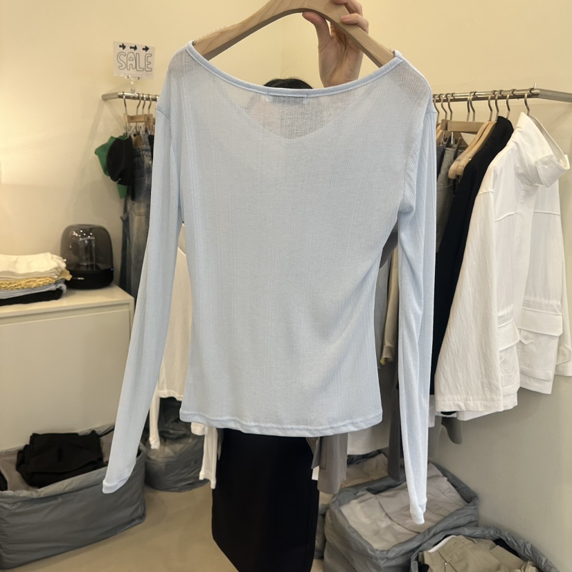 MONDAYMORING東大門直郵女裝新款26春夏時尚休閑熱賣長袖T恤MONDAYMORING長袖T恤