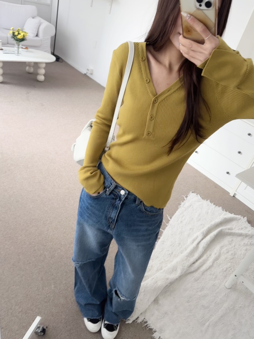 BUTTER-P韓國代購女裝新品職業推薦時尚26春季休閑針織衫BUTTER-P針織衫