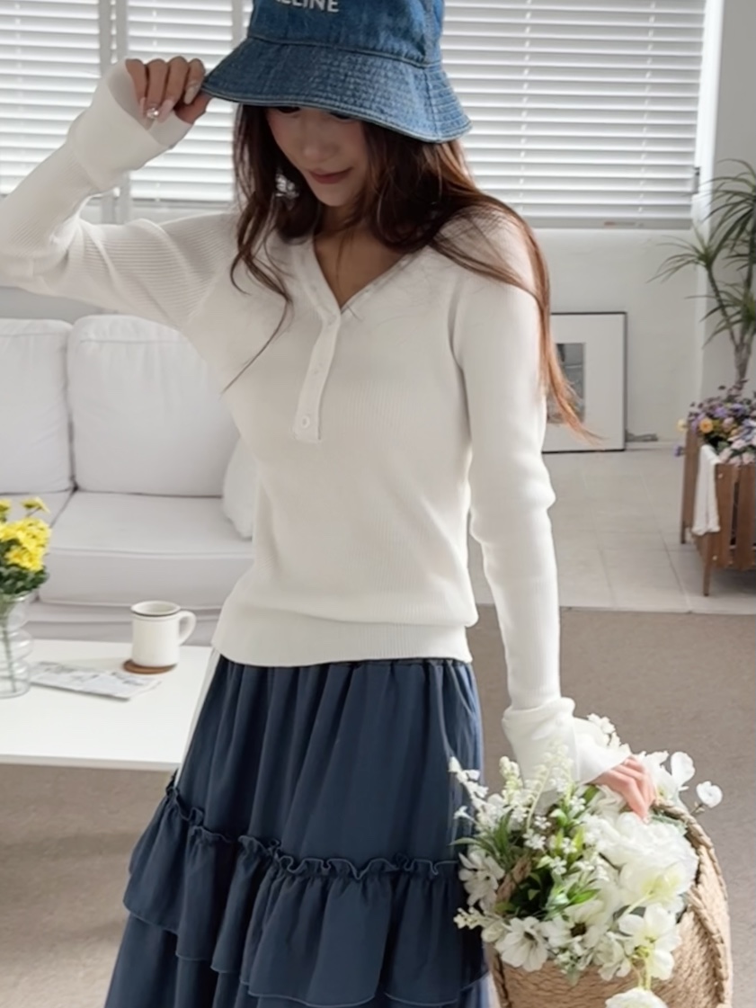 BUTTER-P韓國代購女裝新品職業推薦時尚26春季休閑針織衫BUTTER-P針織衫