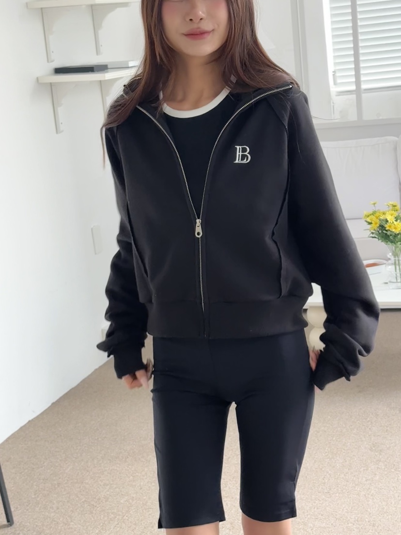 BUTTER-P韓國直郵女裝新款推薦熱賣時尚26春季休閑夾克拉鏈BUTTER-P夾克