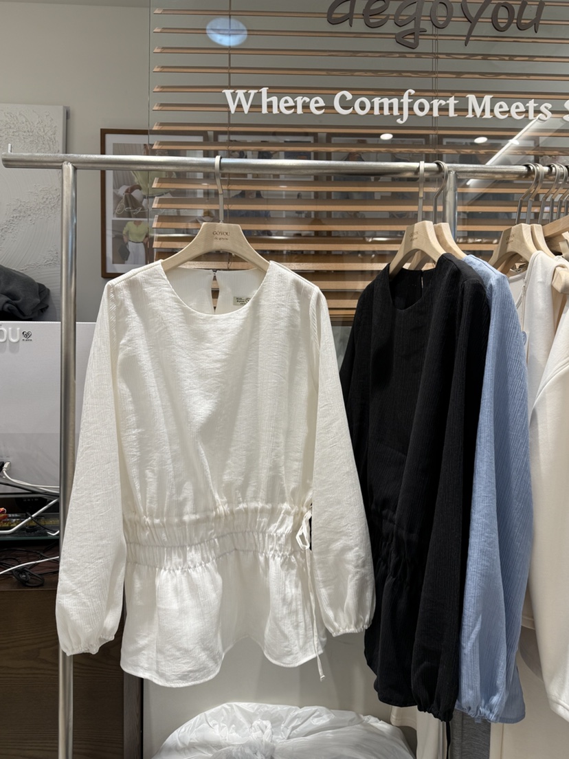 DE GO YOU韓國代購女裝新品職業休閑時尚熱賣襯衫蕾絲衫DE GO YOU襯衫/蕾絲衫