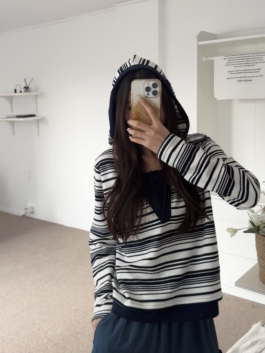 BUTTER-P東大門實拍女士新款時尚職業熱賣長袖T恤連帽衫BUTTER-P長袖T恤