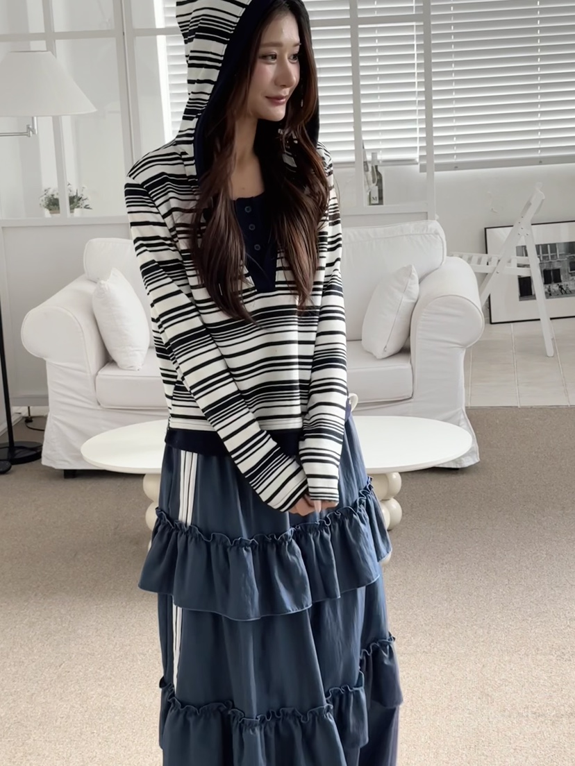 BUTTER-P東大門實拍女士新款時尚職業熱賣長袖T恤連帽衫BUTTER-P長袖T恤