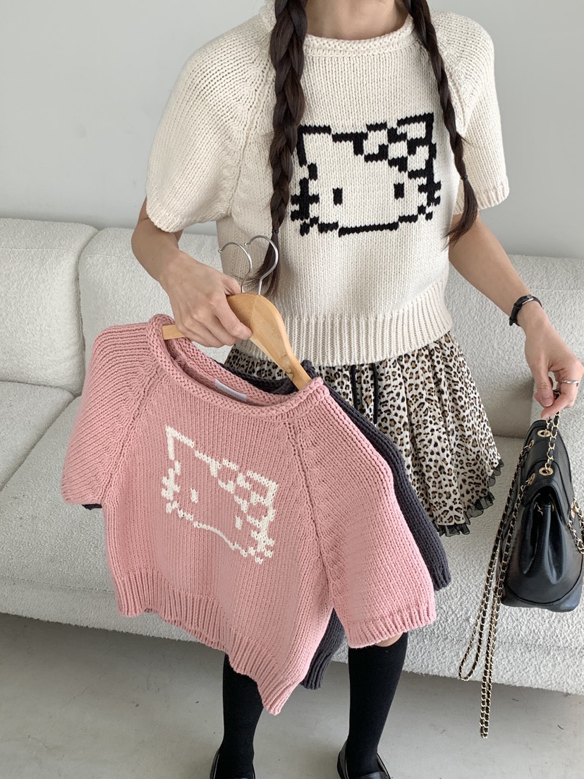 RE:OPENING韓國代購女士新款職業熱賣26春季時尚人氣針織衫RE:OPENING針織衫