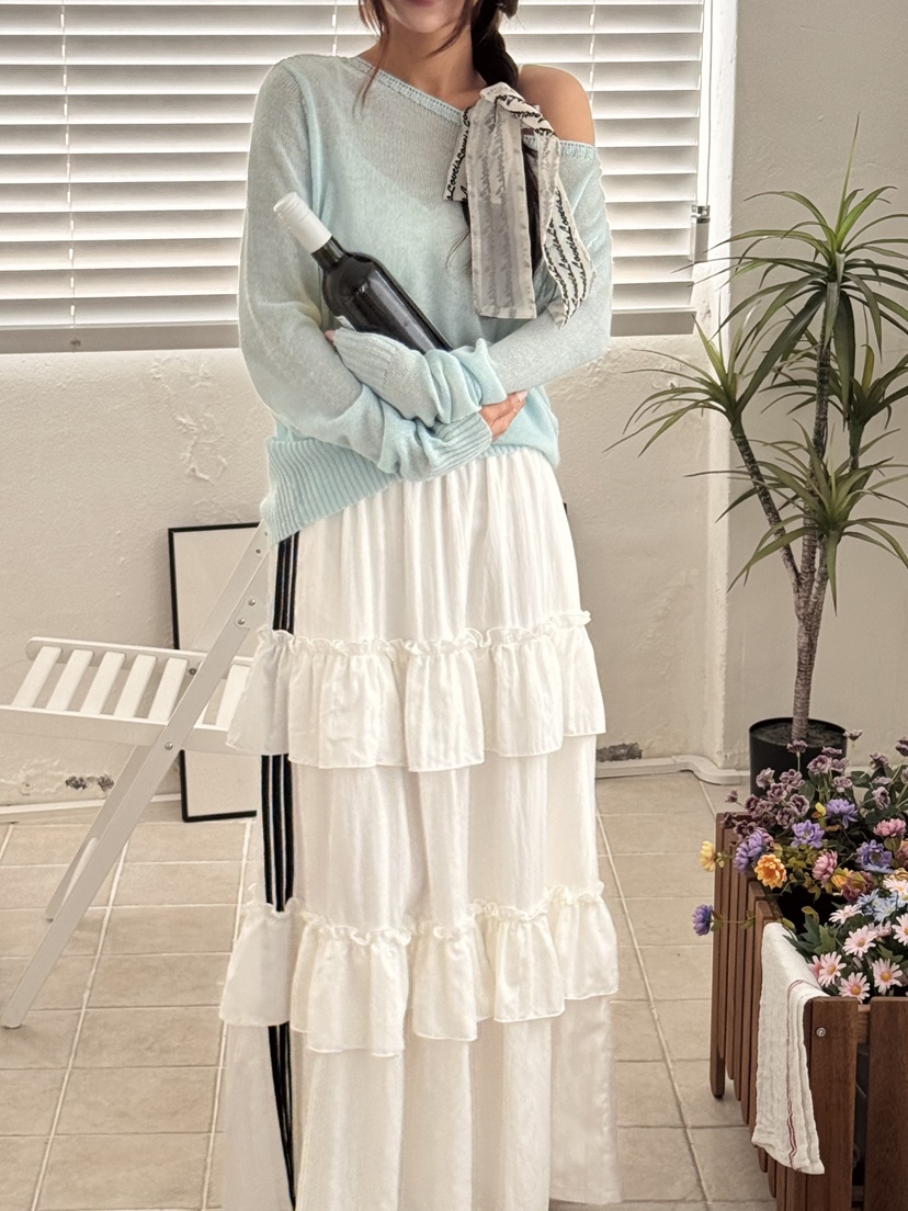 BUTTER-P東大門代購女士新品熱賣推薦時尚職業休閑26春季長裙BUTTER-P長裙