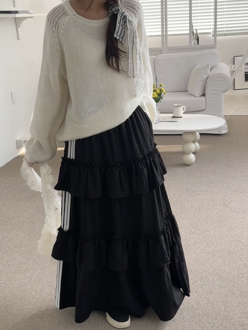 BUTTER-P東大門代購女士新品熱賣推薦時尚職業休閑26春季長裙BUTTER-P長裙