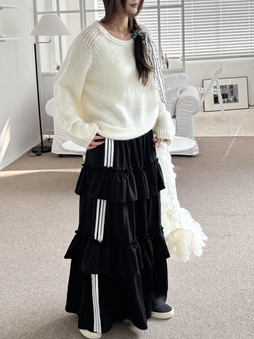 BUTTER-P東大門代購女士新品熱賣推薦時尚職業休閑26春季長裙BUTTER-P長裙