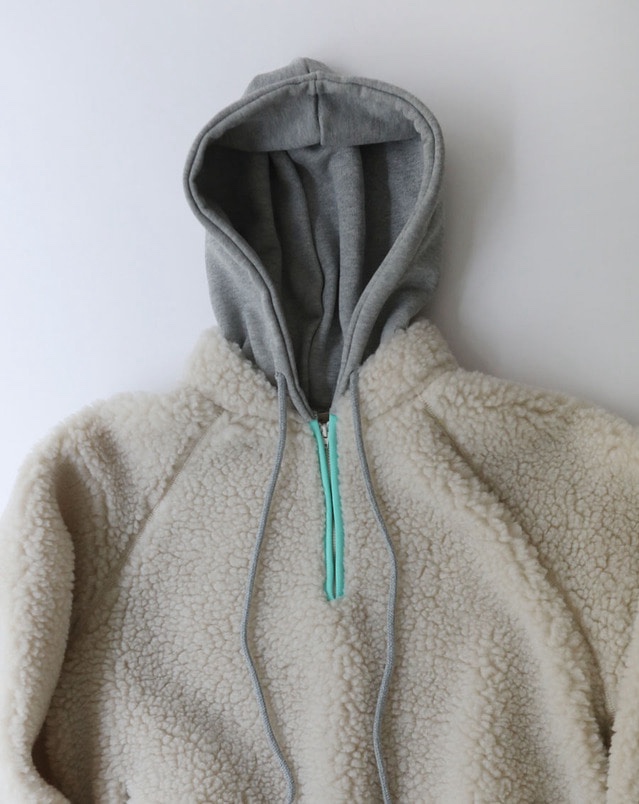 PLANTS ON GRAY韓國代購女裝新款26春季時尚夾克抓絨連帽PLANTS ON GRAY夾克