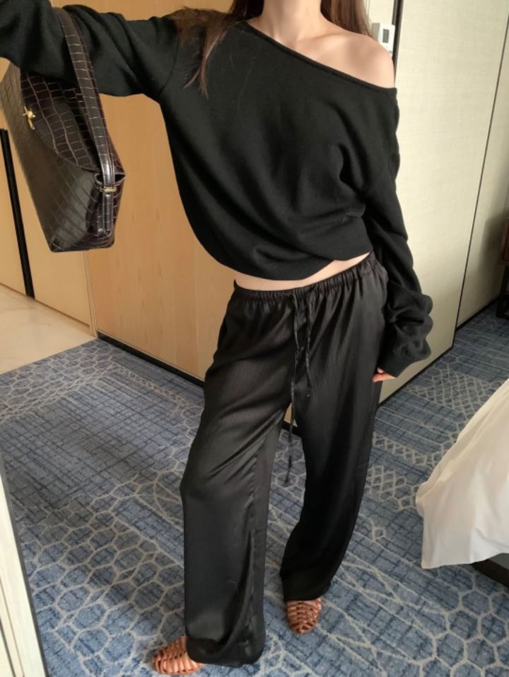 STAY HERE韓國代購女士新品26春季休閑時尚職業針織衫V領STAY HERE針織衫