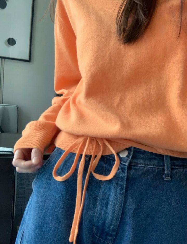 STAY HERE韓國直郵女士新款推薦時尚休閑針織衫不含內搭V領STAY HERE針織衫