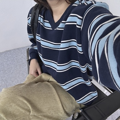 PLANTS ON GRAY東大門代購女士新品熱賣推薦時尚衛衣V領PLANTS ON GRAY衛衣