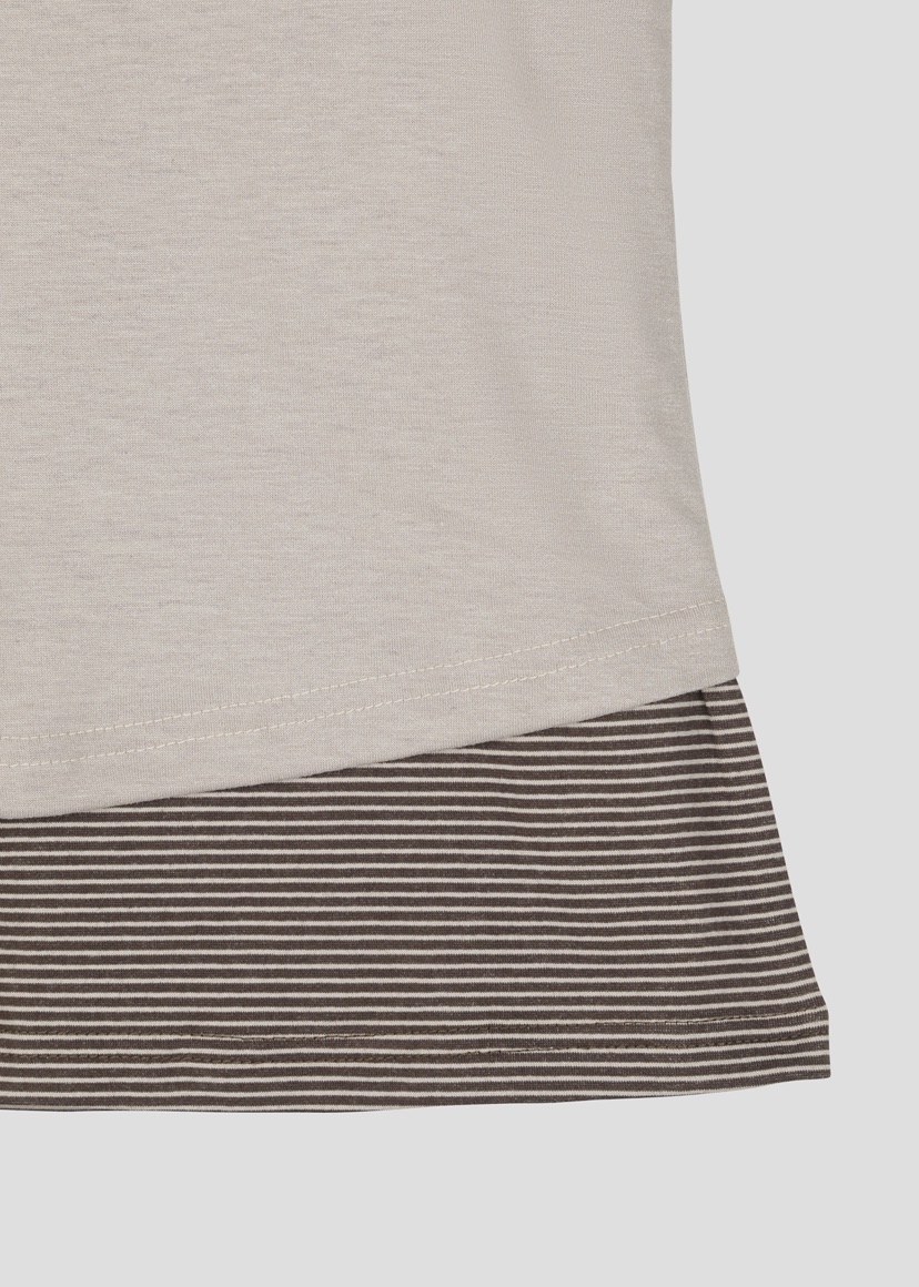 SHOTGUN東大門代購女裝新款時尚休閑推薦真品長袖T恤假兩件SHOTGUN長袖T恤