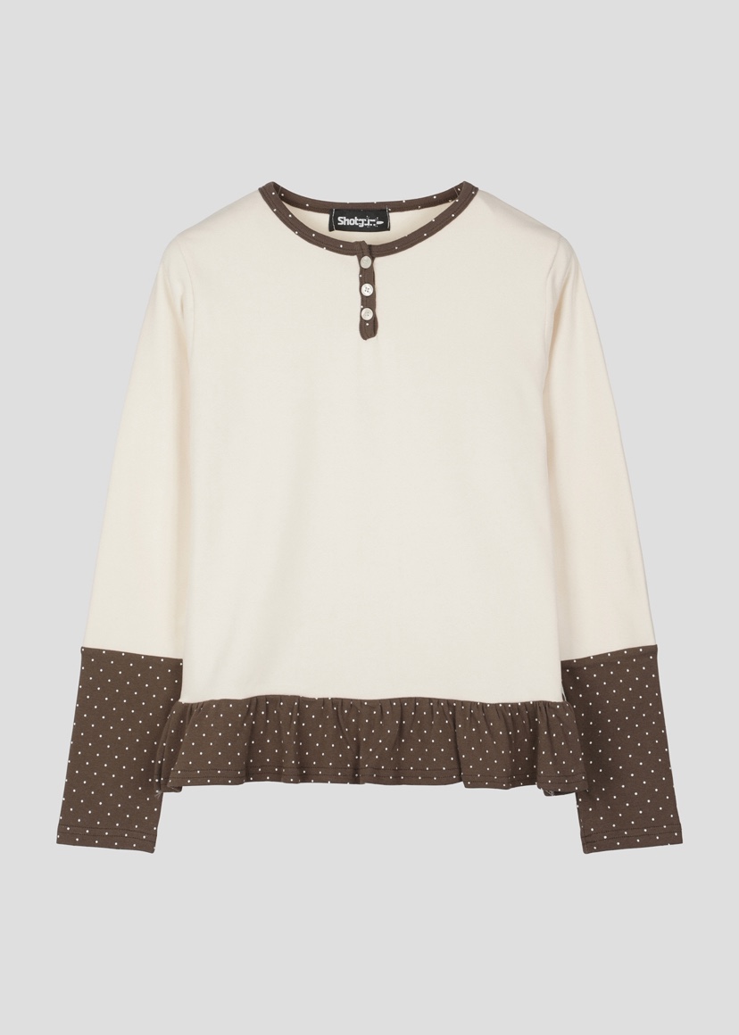 SHOTGUN東大門代購女士新款職業時尚人氣26春夏推薦長袖T恤SHOTGUN長袖T恤圖色1