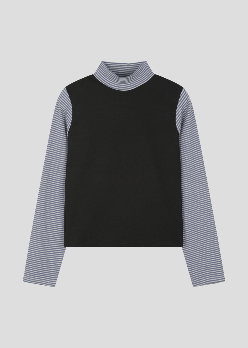 SHOTGUN韓國直郵女士新品26春夏人氣真品職業長袖T恤假兩件SHOTGUN長袖T恤圖色2