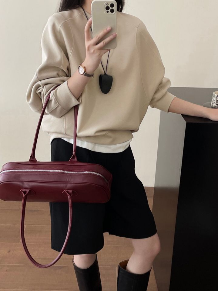 STAY HERE東大門直郵女士新品人氣熱賣職業休閑時尚衛衣STAY HERE衛衣