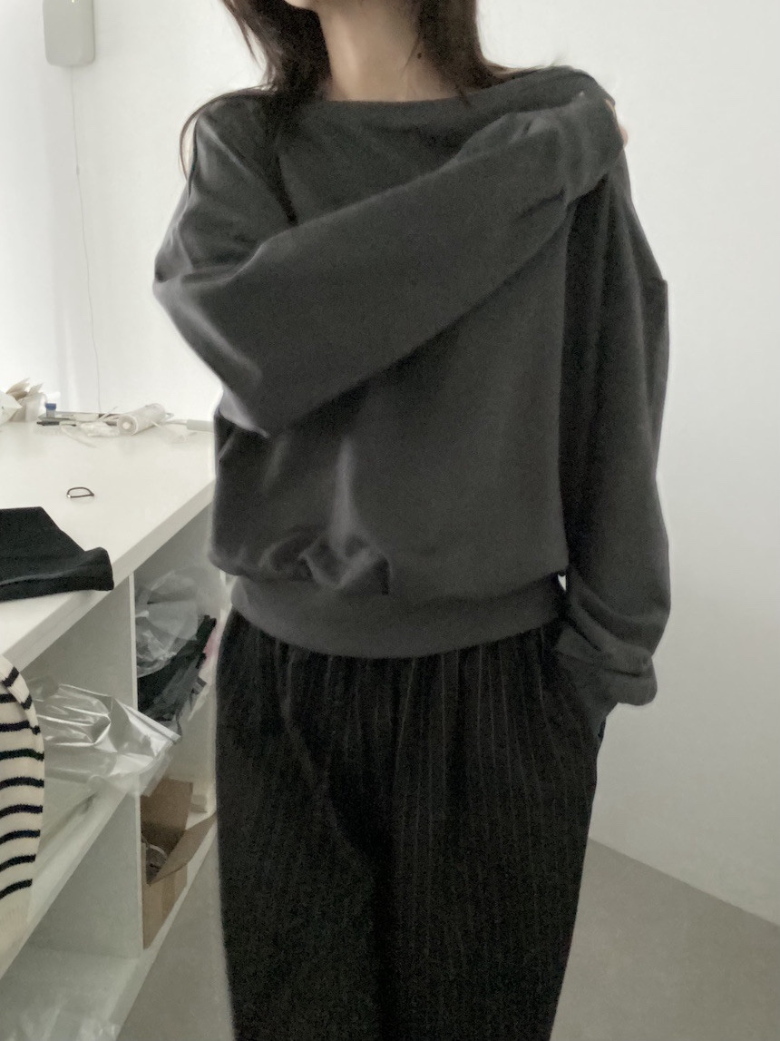 PLANTS ON GRAY韓國代購女裝新款真品休閑時尚推薦長袖T恤PLANTS ON GRAY長袖T恤