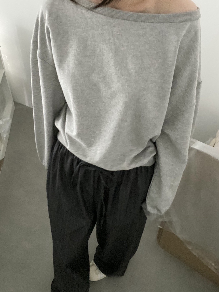 PLANTS ON GRAY韓國代購女裝新款真品休閑時尚推薦長袖T恤PLANTS ON GRAY長袖T恤