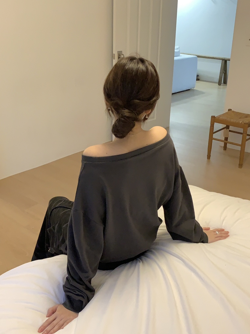 PLANTS ON GRAY韓國代購女裝新款真品休閑時尚推薦長袖T恤PLANTS ON GRAY長袖T恤