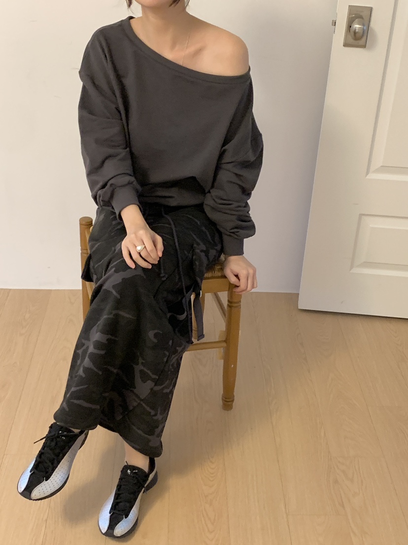 PLANTS ON GRAY韓國代購女裝新款真品休閑時尚推薦長袖T恤PLANTS ON GRAY長袖T恤