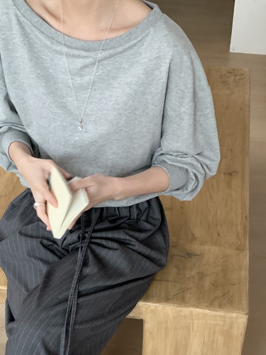 PLANTS ON GRAY韓國代購女裝新款真品休閑時尚推薦長袖T恤PLANTS ON GRAY長袖T恤