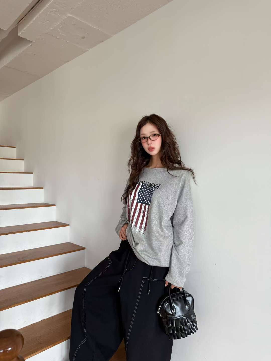 BBIBBICO東大門直郵女裝新款時尚職業人氣26春夏熱賣長袖T恤BBIBBICO長袖T恤