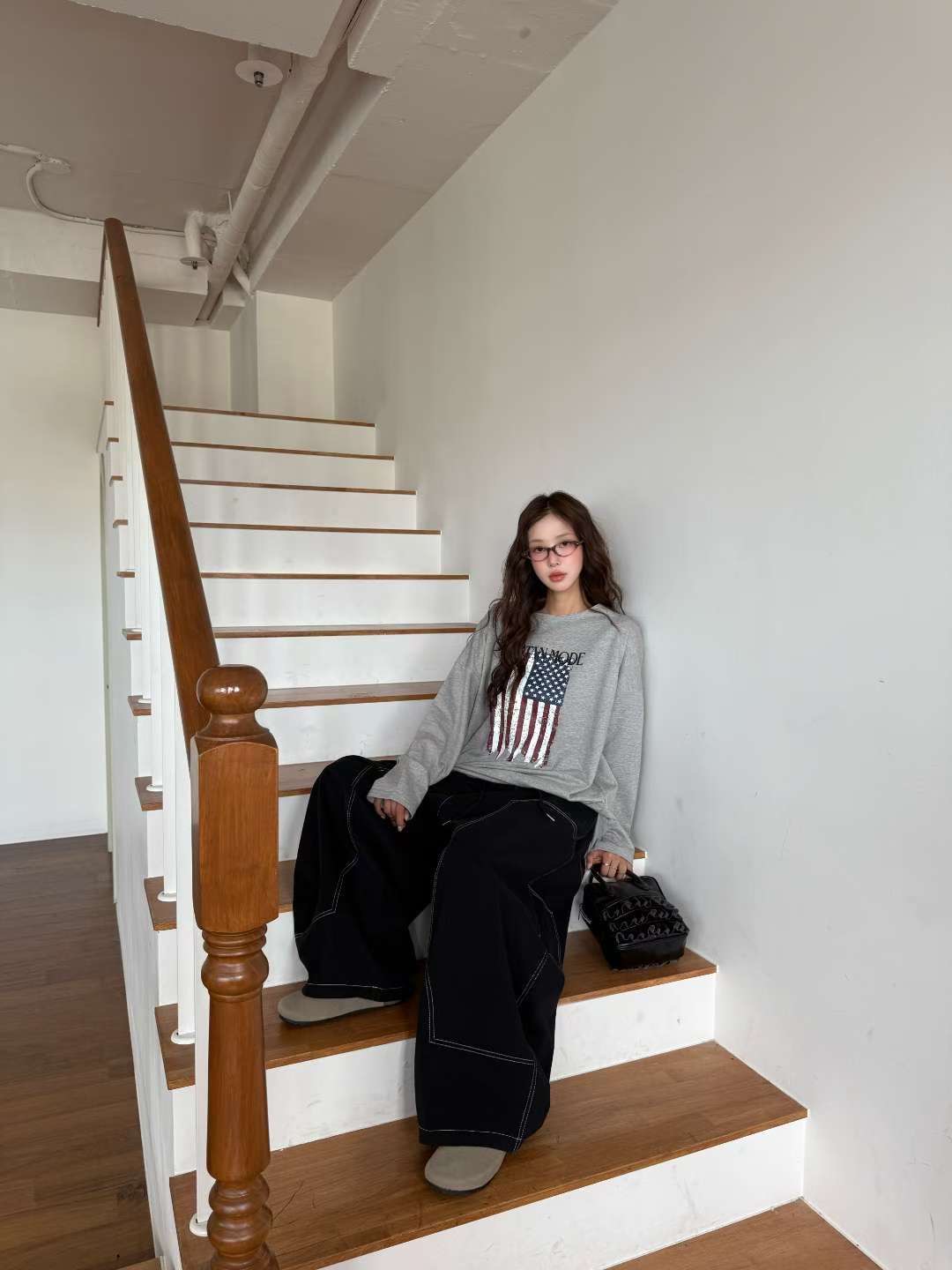 BBIBBICO東大門直郵女裝新款時尚職業人氣26春夏熱賣長袖T恤BBIBBICO長袖T恤