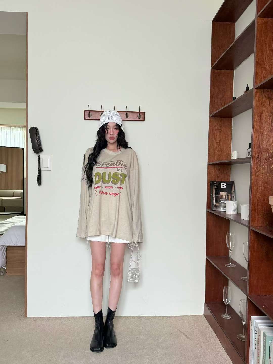 BBIBBICO東大門直郵女士新款職業熱賣休閑真品人氣長袖T恤BBIBBICO長袖T恤圖色2