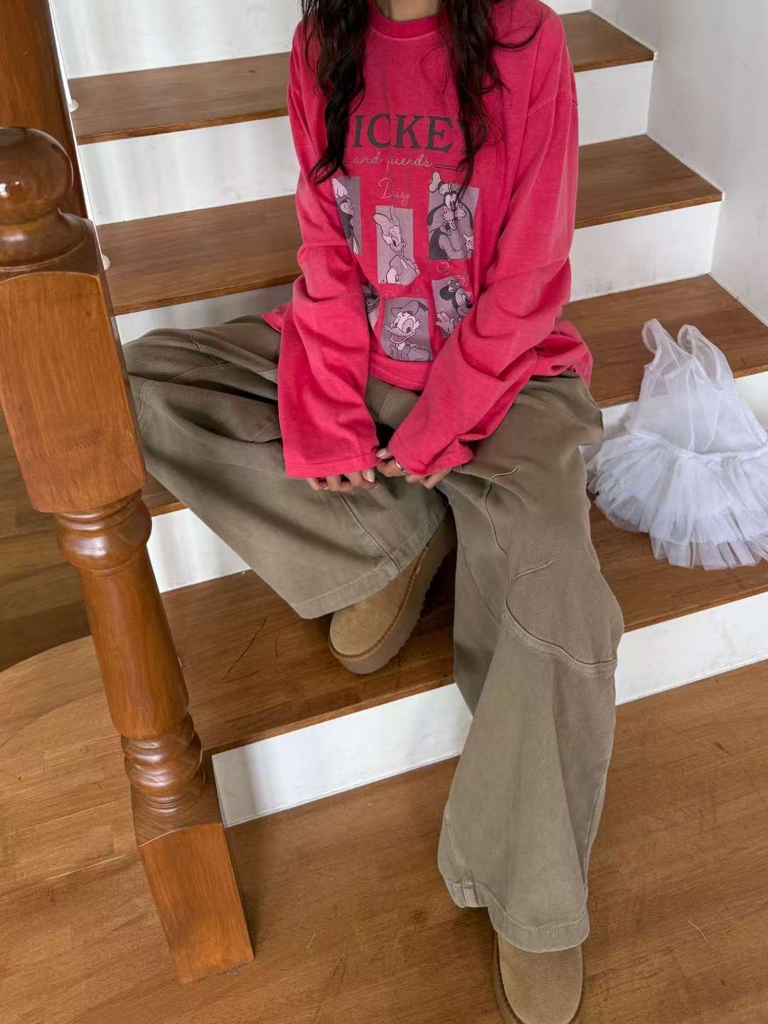 BBIBBICO東大門直郵女裝新款熱賣休閑真品26春夏職業長袖T恤BBIBBICO長袖T恤