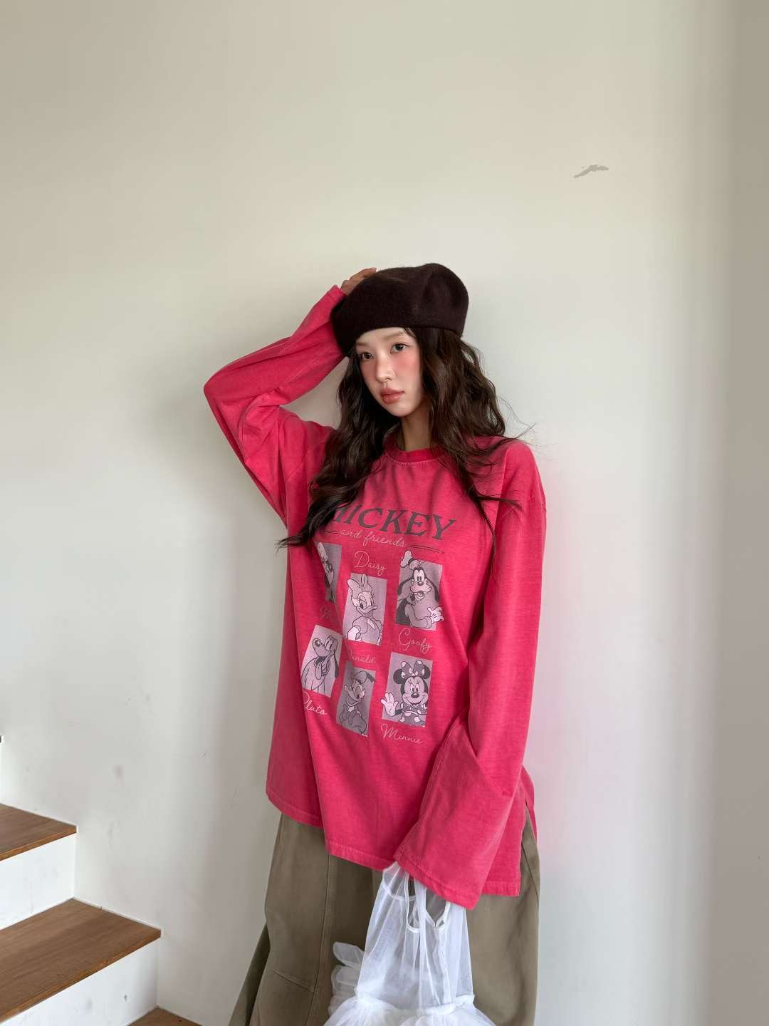 BBIBBICO東大門直郵女裝新款熱賣休閑真品26春夏職業長袖T恤BBIBBICO長袖T恤圖色2