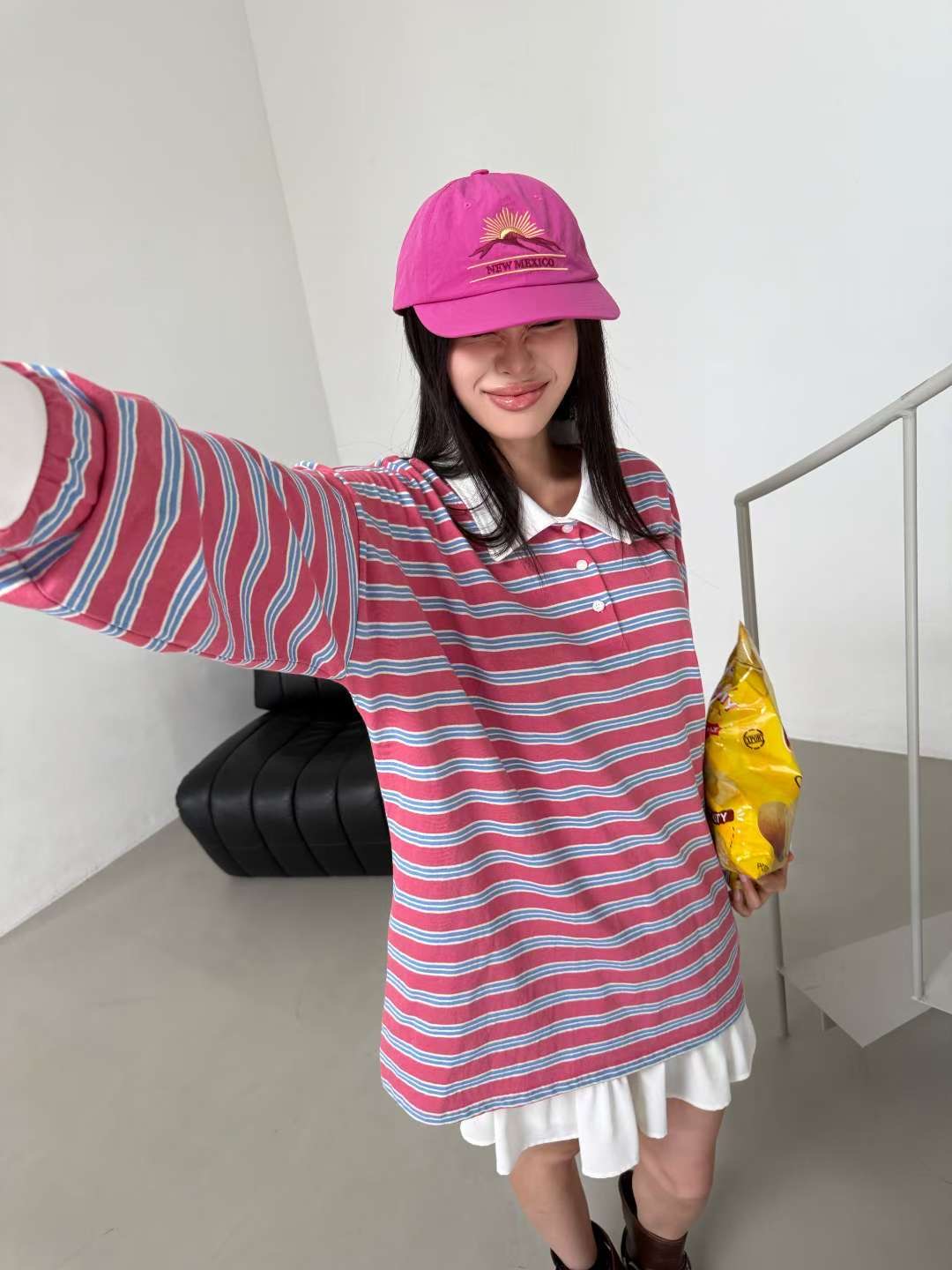 BBIBBICO韓國直郵女士新品職業26春夏熱賣人氣真品長袖T恤BBIBBICO長袖T恤