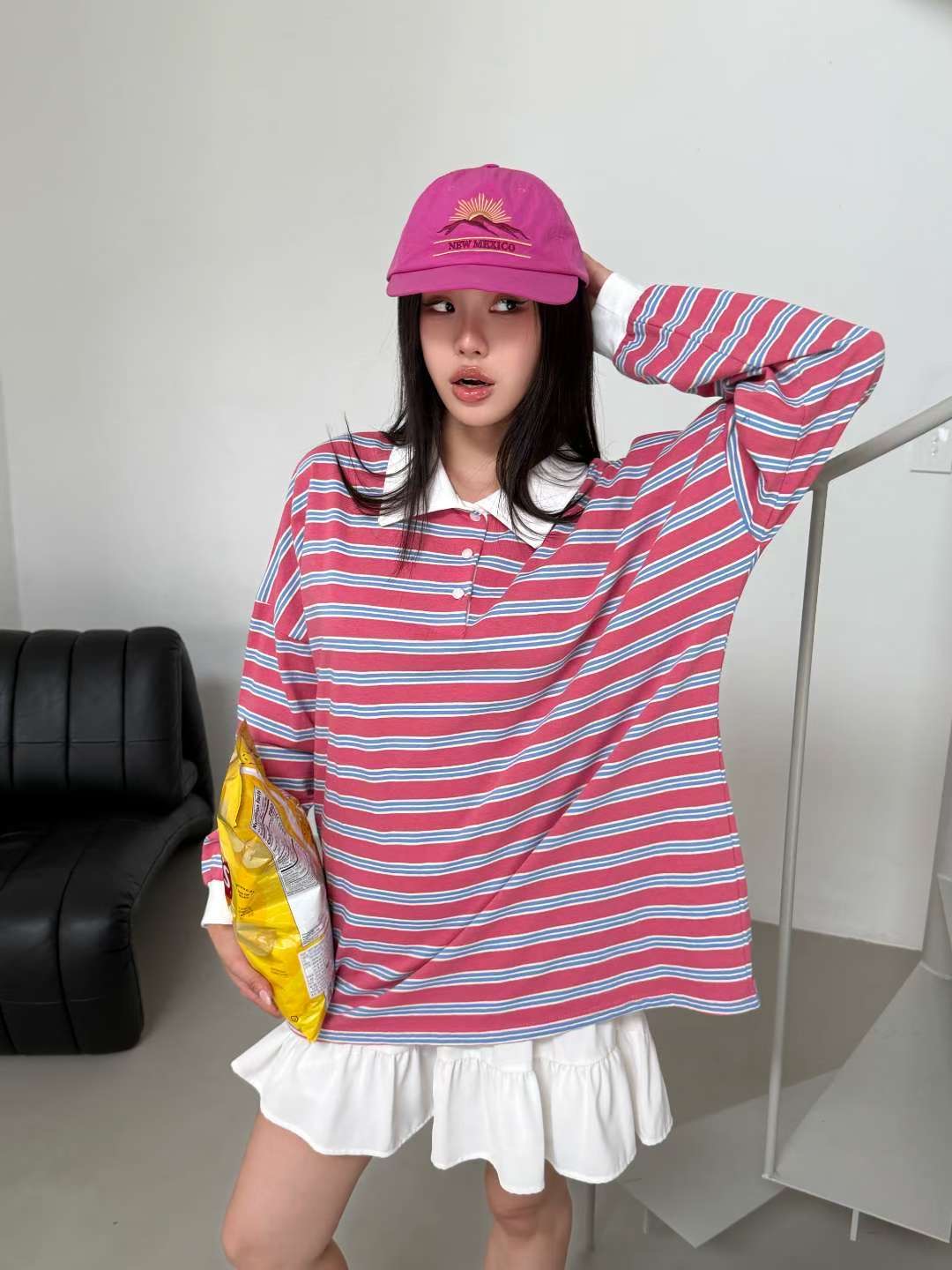 BBIBBICO韓國直郵女士新品職業26春夏熱賣人氣真品長袖T恤BBIBBICO長袖T恤圖色3