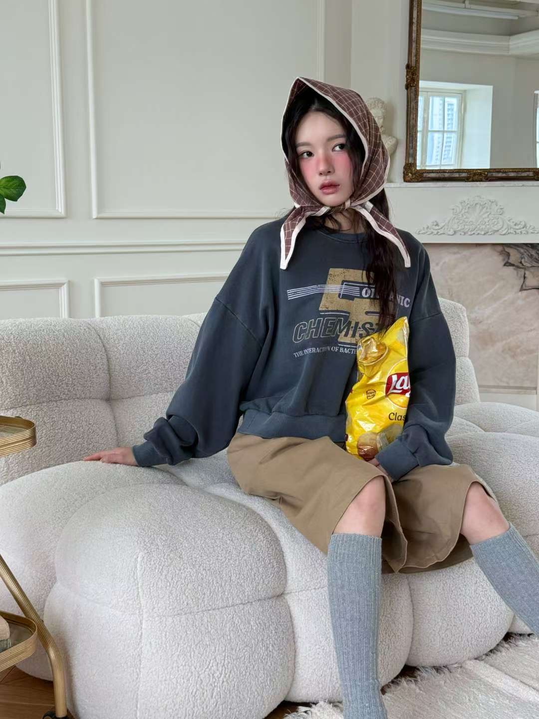 BBIBBICO東大門實拍女士新品26春夏熱賣休閑真品推薦衛衣BBIBBICO衛衣